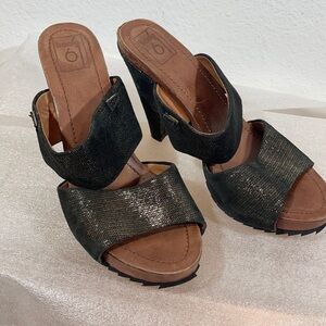 BACIO 61 Shoes Vandoies Metallic High Heel Sandals ***modified no back strap